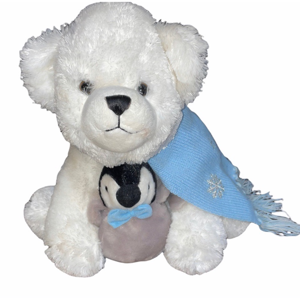 Bearington Plush Polar Bear Penguin Toby & Tux